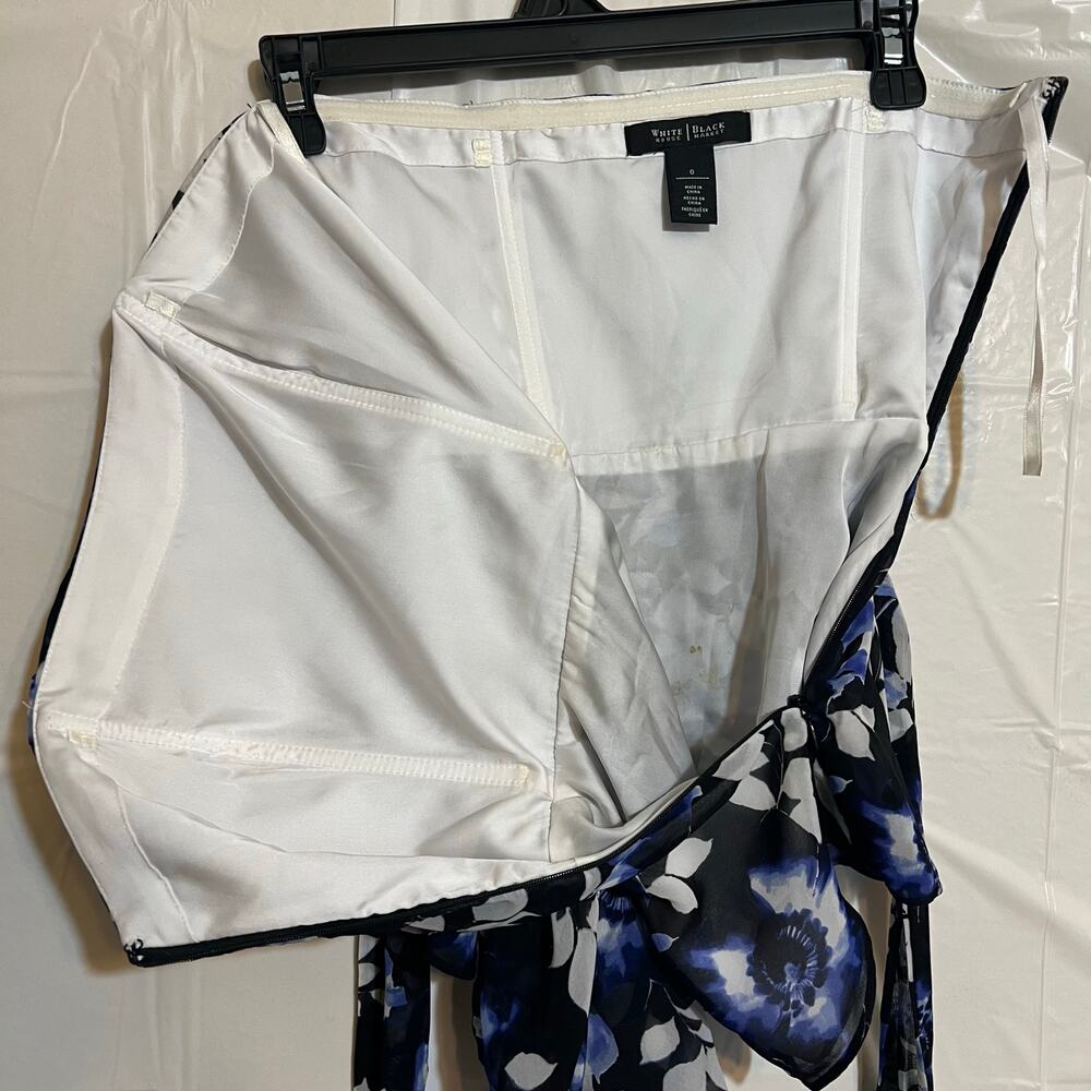 White House Black Market Strapless Floral Top Size 0 Structured Bustier - Picture 11 of 11